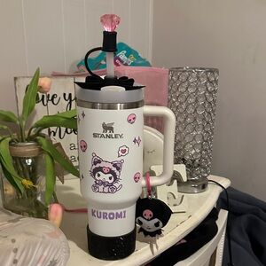 Stanley White Tumbler with Pink Kuromi Design